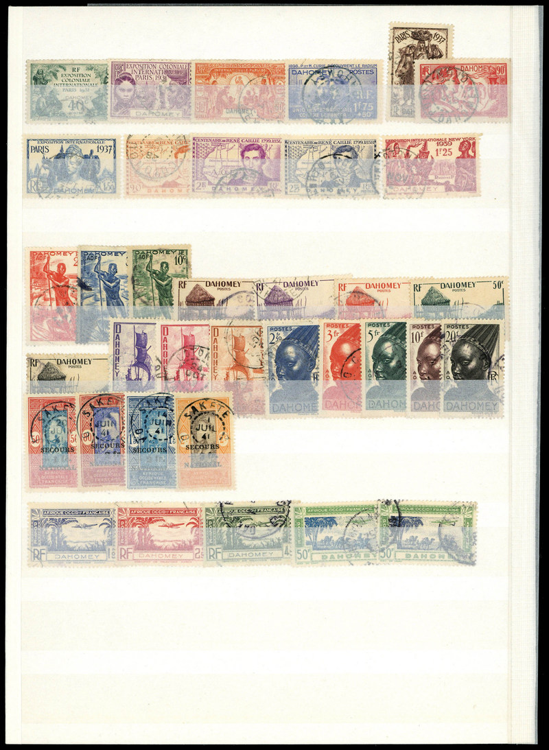 Lot 1719 - dahomey Lots & Collections - Francois Feldman F.C.N.P François FELDMAN sale #127 Lot 1719 - dahomey Lots & Collections - Francois Feldman F.C.N.P François FELDMAN sale #127