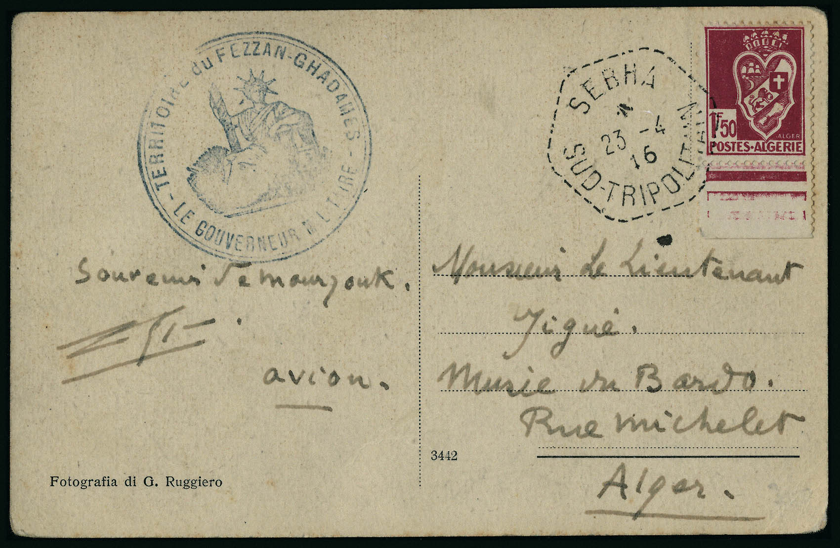 Lot 1748 - fezzan - Francois Feldman F.C.N.P François FELDMAN sale #127 Lot 1748 - fezzan - Francois Feldman F.C.N.P François FELDMAN sale #127