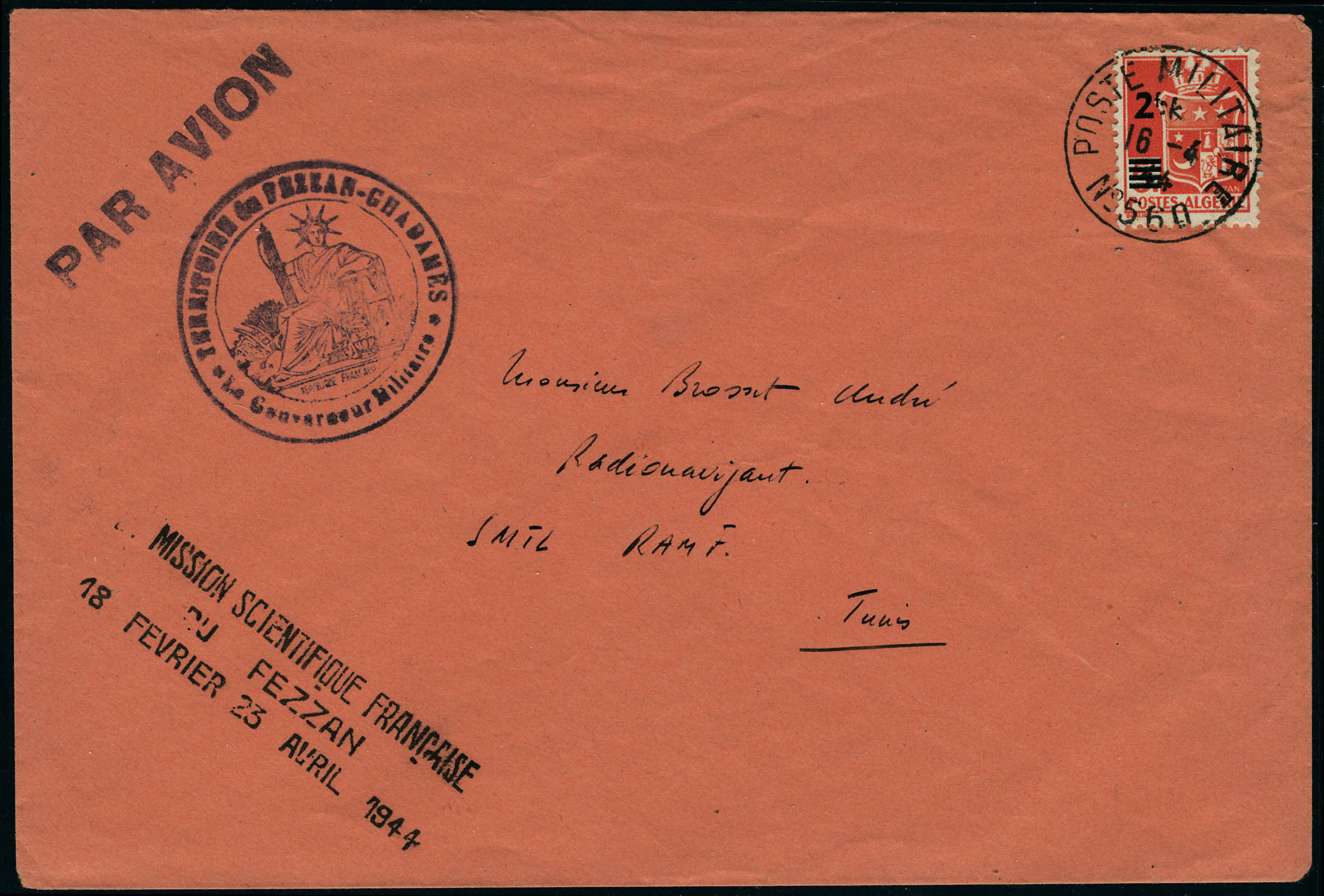 Lot 1756 - fezzan poste aerienne - Francois Feldman F.C.N.P François FELDMAN sale #127 Lot 1756 - fezzan poste aerienne - Francois Feldman F.C.N.P François FELDMAN sale #127