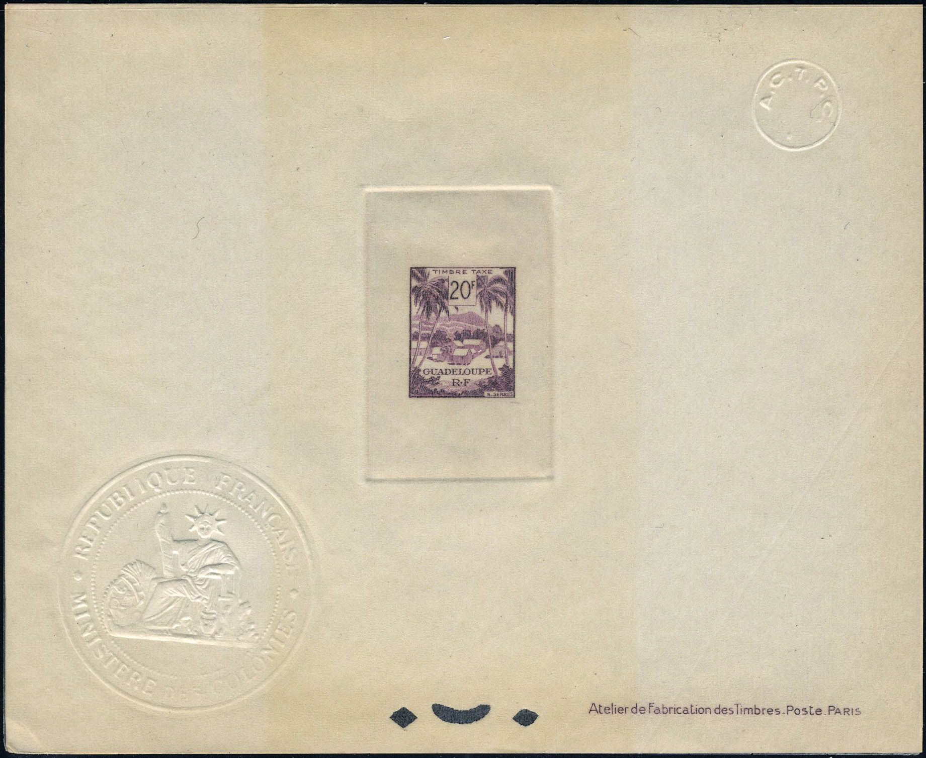 Lot 1806 - guadeloupe timbres-taxe - Francois Feldman F.C.N.P François FELDMAN sale #127 Lot 1806 - guadeloupe timbres-taxe - Francois Feldman F.C.N.P François FELDMAN sale #127