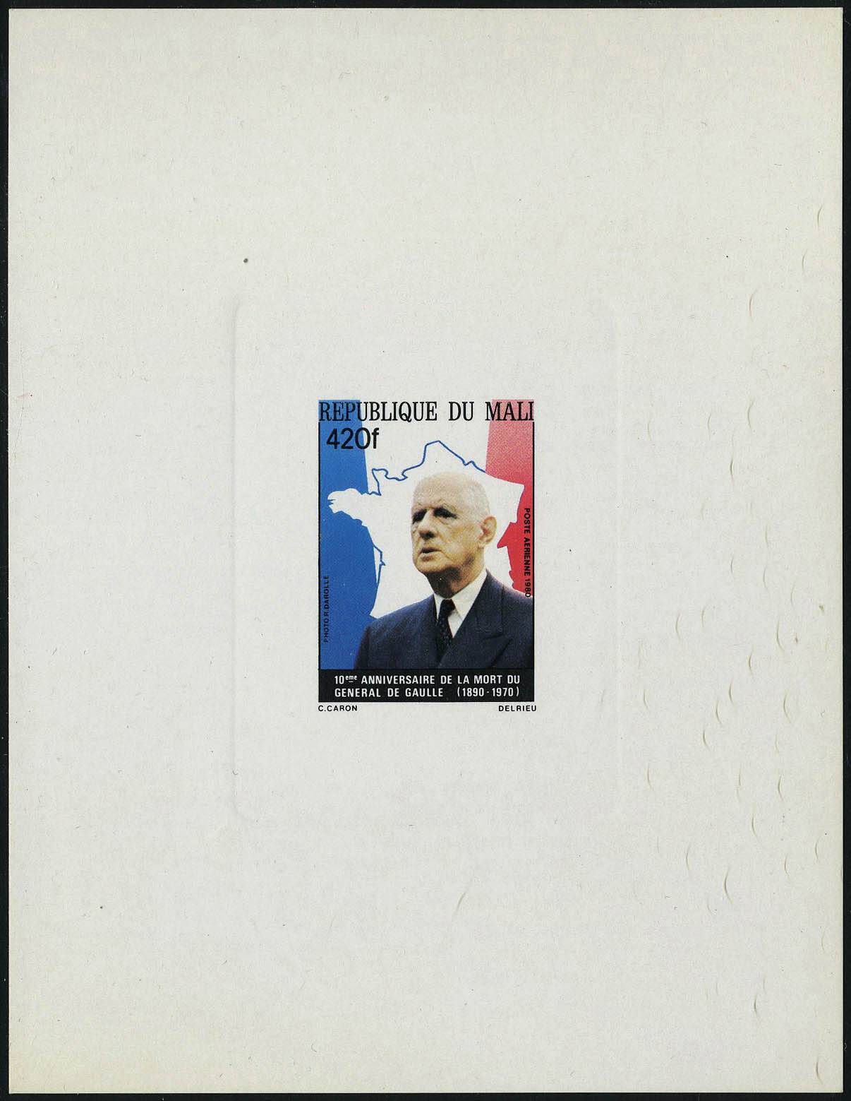 Lot 1926 - mali poste aerienne - Francois Feldman F.C.N.P François FELDMAN sale #127 Lot 1926 - mali poste aerienne - Francois Feldman F.C.N.P François FELDMAN sale #127