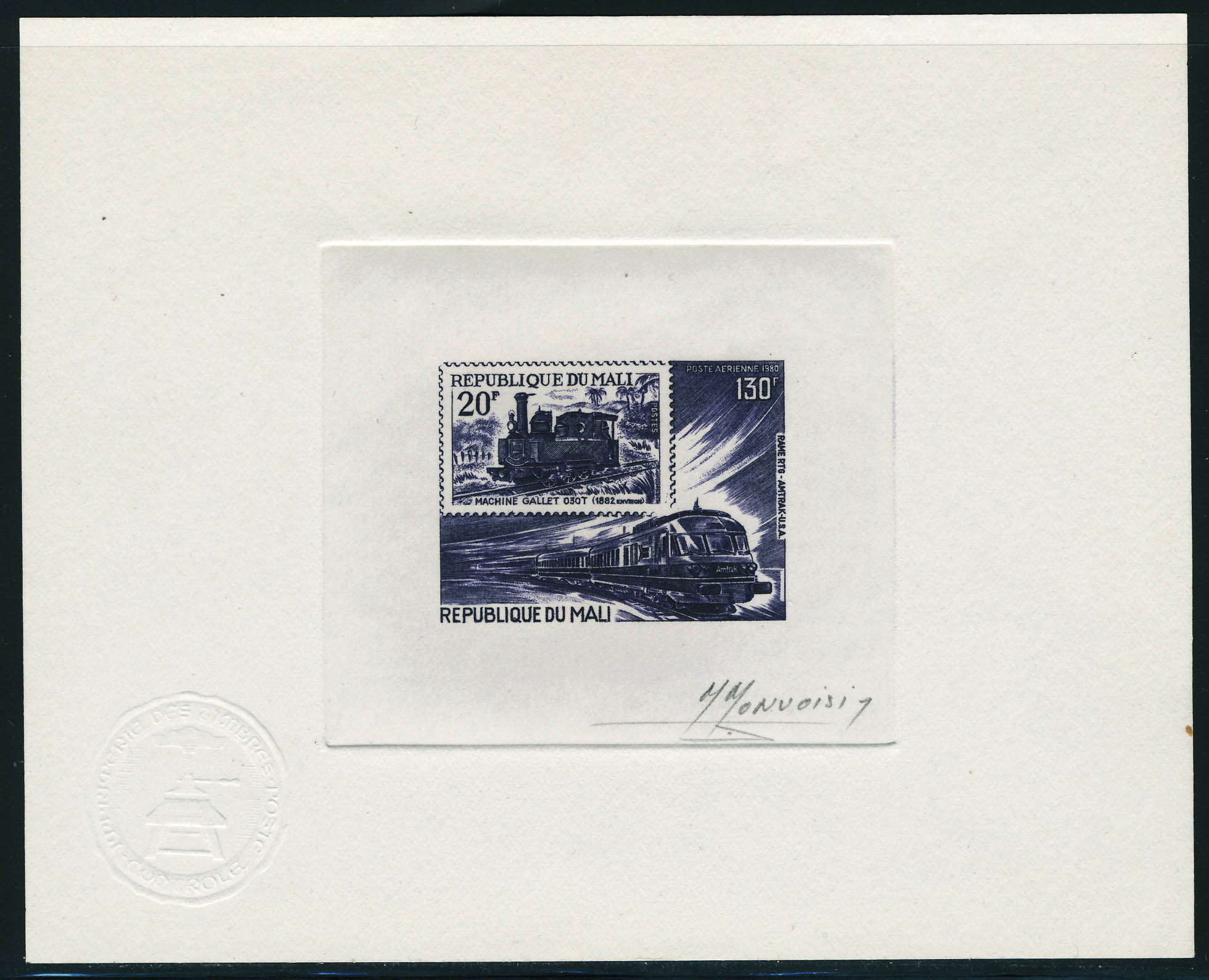 Lot 1929 - mali poste aerienne - Francois Feldman F.C.N.P François FELDMAN sale #127 Lot 1929 - mali poste aerienne - Francois Feldman F.C.N.P François FELDMAN sale #127