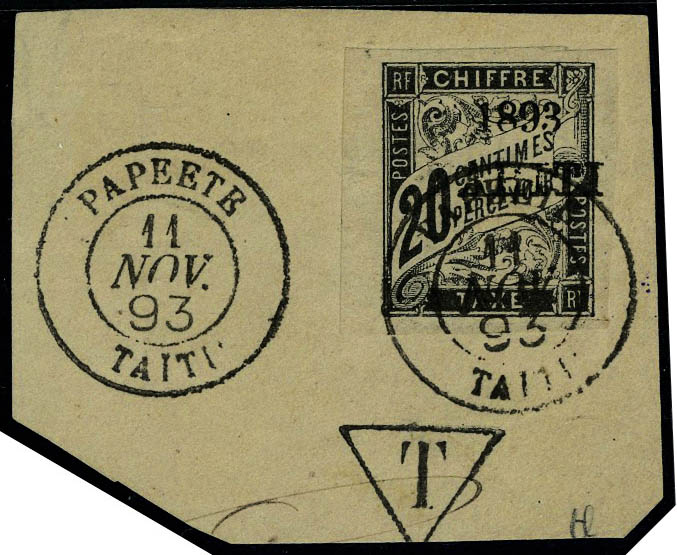 Lot 2332 - Tahiti timbres-taxe - Francois Feldman F.C.N.P François FELDMAN sale #127 Lot 2332 - Tahiti timbres-taxe - Francois Feldman F.C.N.P François FELDMAN sale #127