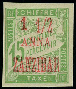 Lot 2460 - zanzibar timbres-taxe -  Francois Feldman F.C.N.P François FELDMAN sale #127