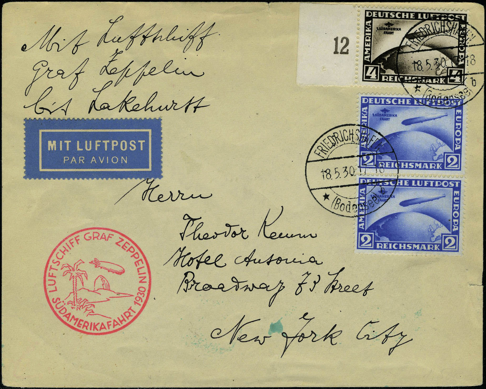 Lot 2504 - allemagne poste aerienne - Francois Feldman F.C.N.P François FELDMAN sale #127 Lot 2504 - allemagne poste aerienne - Francois Feldman F.C.N.P François FELDMAN sale #127