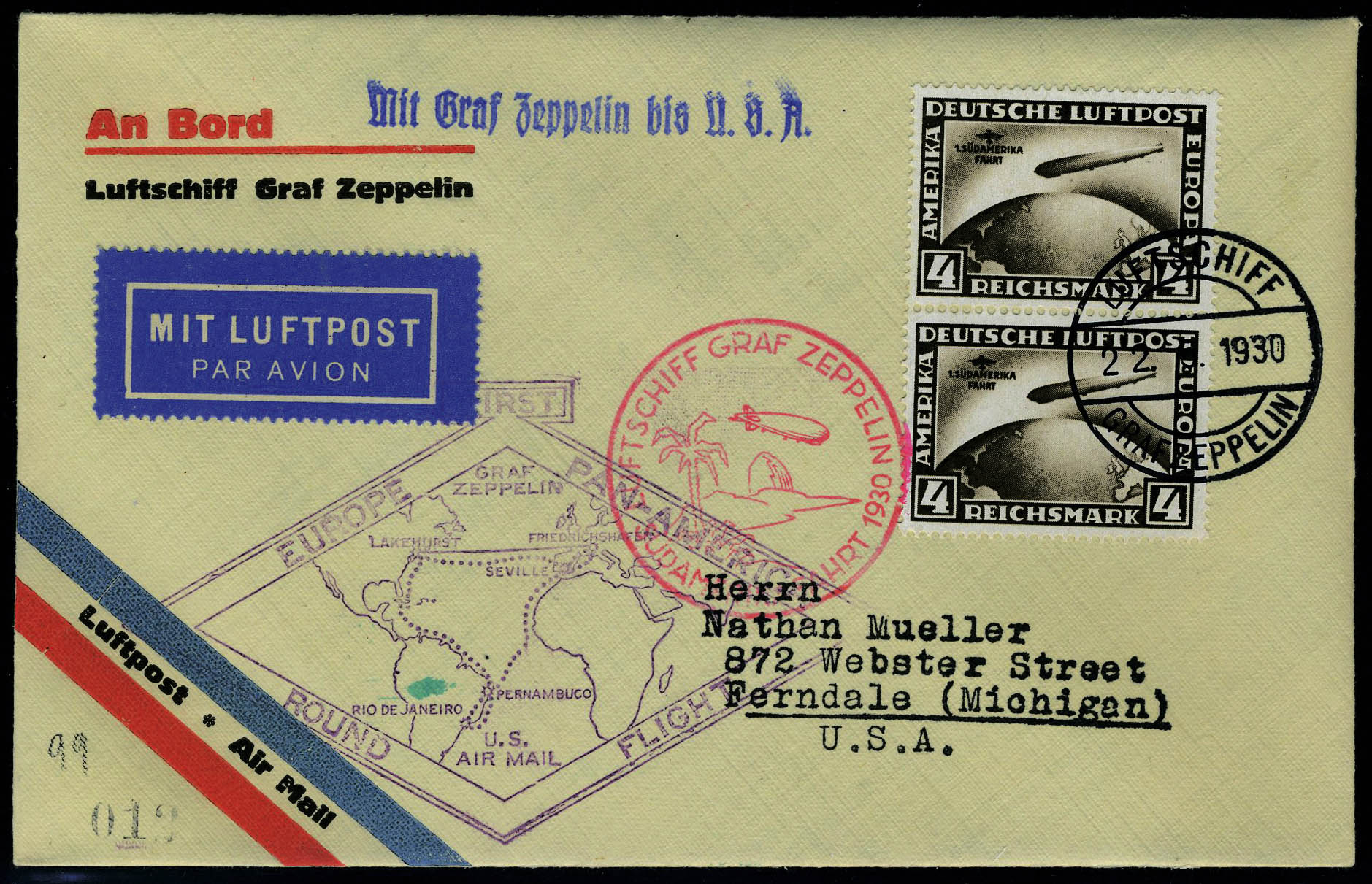 Lot 2508 - allemagne poste aerienne - Francois Feldman F.C.N.P François FELDMAN sale #127 Lot 2508 - allemagne poste aerienne - Francois Feldman F.C.N.P François FELDMAN sale #127