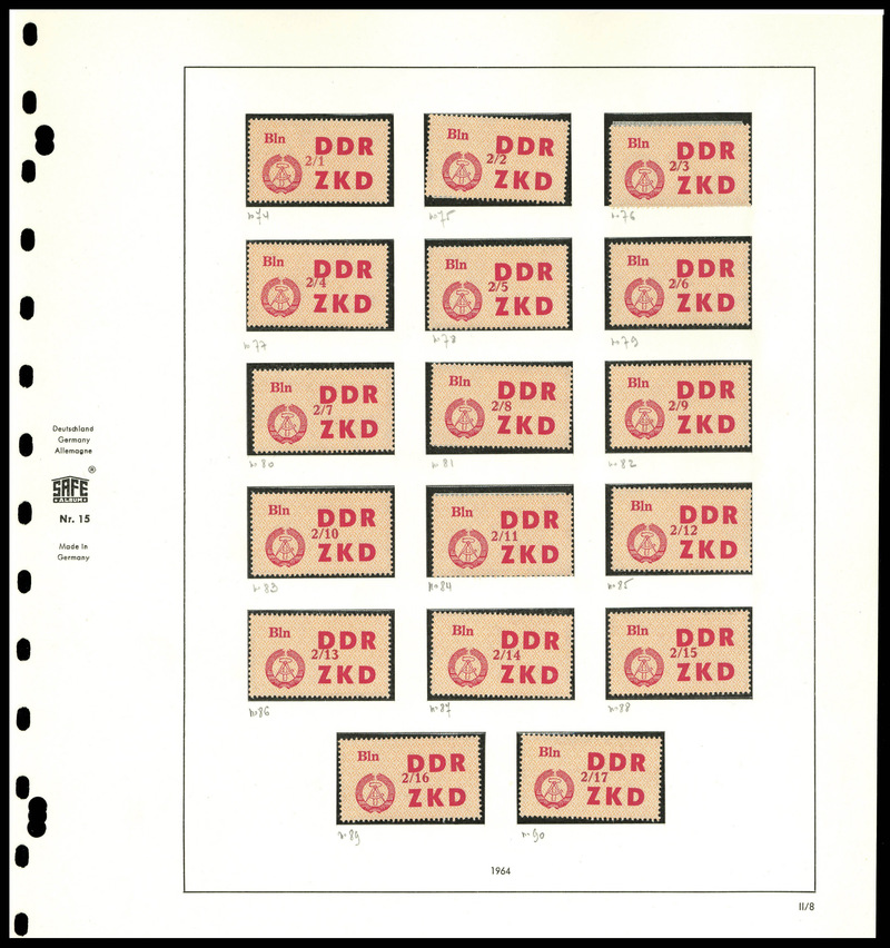Lot 2581 - allemagne (r.d.a.) timbres de service -  Francois Feldman F.C.N.P François FELDMAN sale #127
