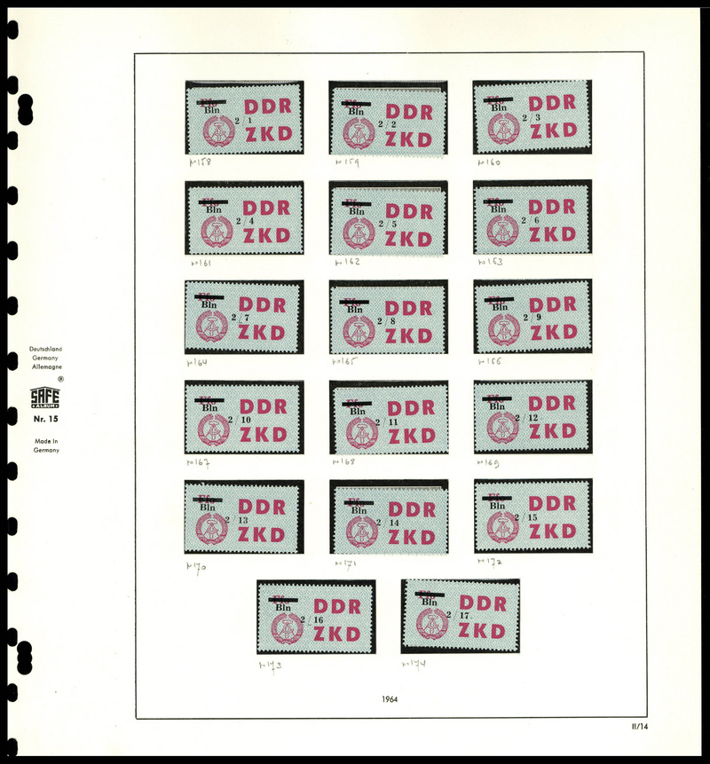 Lot 2582 - allemagne (r.d.a.) timbres de service -  Francois Feldman F.C.N.P François FELDMAN sale #127
