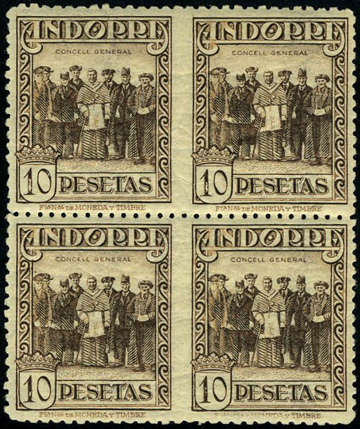 Lot 2589 - andorre espagnol  -  Francois Feldman F.C.N.P François FELDMAN sale #127