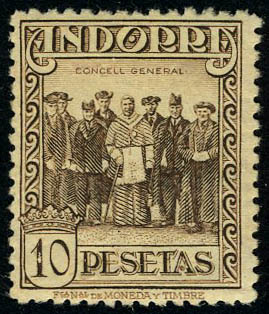 Lot 2590 - andorre espagnol  -  Francois Feldman F.C.N.P François FELDMAN sale #127