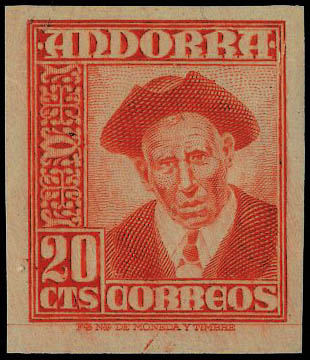 Lot 2599 - andorre espagnol  -  Francois Feldman F.C.N.P François FELDMAN sale #127