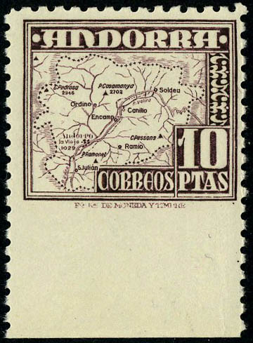 Lot 2600 - andorre espagnol  -  Francois Feldman F.C.N.P François FELDMAN sale #127