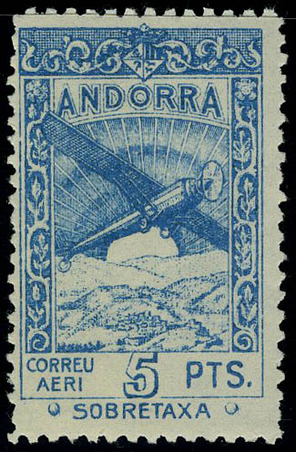 Lot 2602 - andorre espagnol poste aerienne -  Francois Feldman F.C.N.P François FELDMAN sale #127