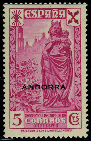 Lot 2604 - andorre espagnol TIMBRES DE BIENFAISANCE -  Francois Feldman F.C.N.P François FELDMAN sale #127
