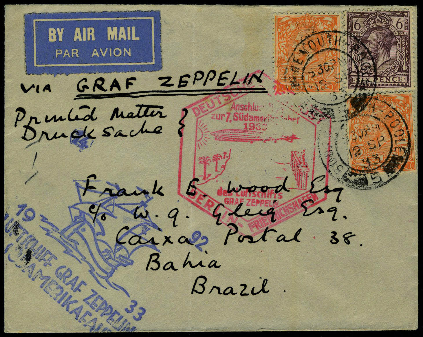 Lot 2758 - grande bretagne poste aerienne -  Francois Feldman F.C.N.P François FELDMAN sale #127
