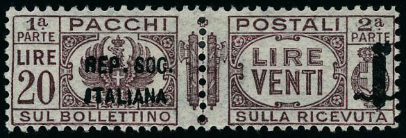 Lot 2853 - italie (republique sociale) colis postaux -  Francois Feldman F.C.N.P François FELDMAN sale #127