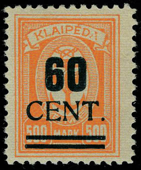 Lot 2921 - memel lituanien - Francois Feldman F.C.N.P François FELDMAN sale #127 Lot 2921 - memel lituanien - Francois Feldman F.C.N.P François FELDMAN sale #127