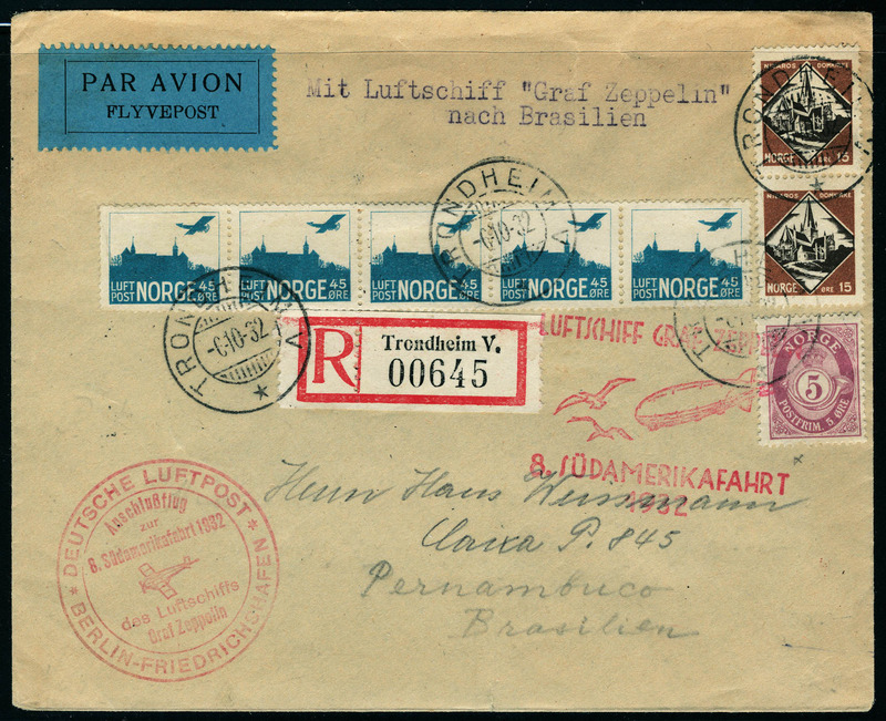 Lot 2927 - norvège poste aerienne - Francois Feldman F.C.N.P François FELDMAN sale #127 Lot 2927 - norvège poste aerienne - Francois Feldman F.C.N.P François FELDMAN sale #127