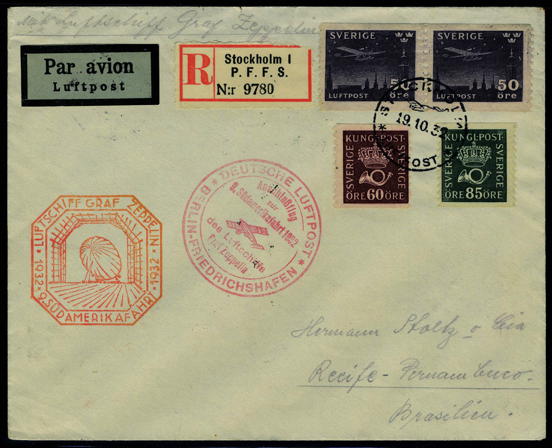 Lot 2985 - suede poste aerienne - Francois Feldman F.C.N.P François FELDMAN sale #127 Lot 2985 - suede poste aerienne - Francois Feldman F.C.N.P François FELDMAN sale #127
