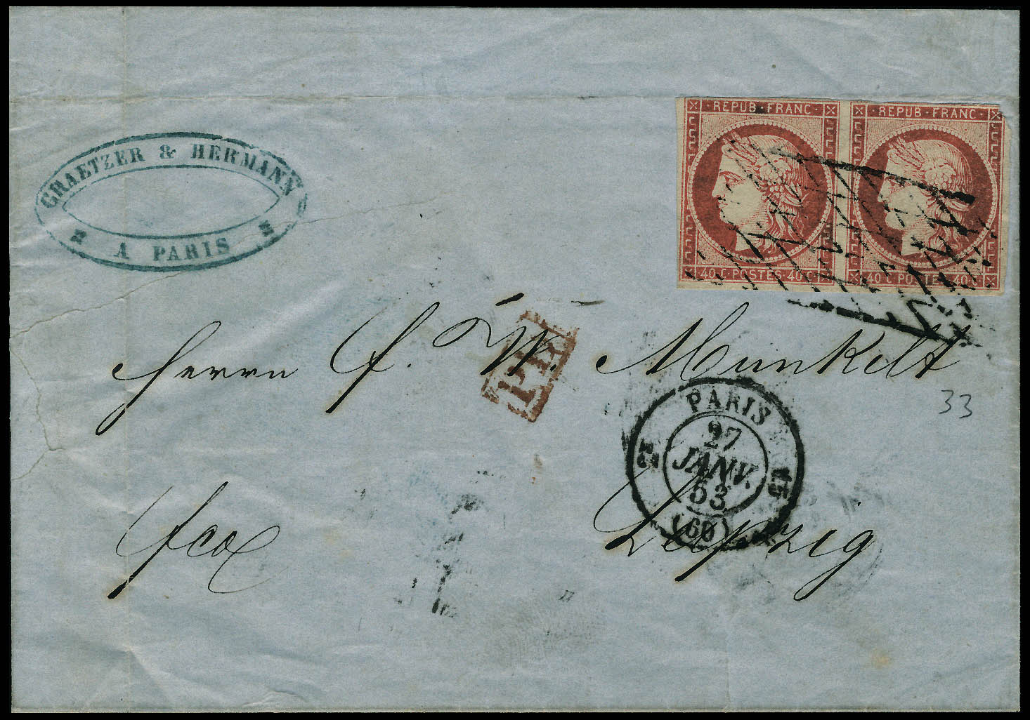 Lot 30 - France 2.eme.republique - Francois Feldman F.C.N.P François FELDMAN sale #127 Lot 30 - France 2.eme.republique - Francois Feldman F.C.N.P François FELDMAN sale #127