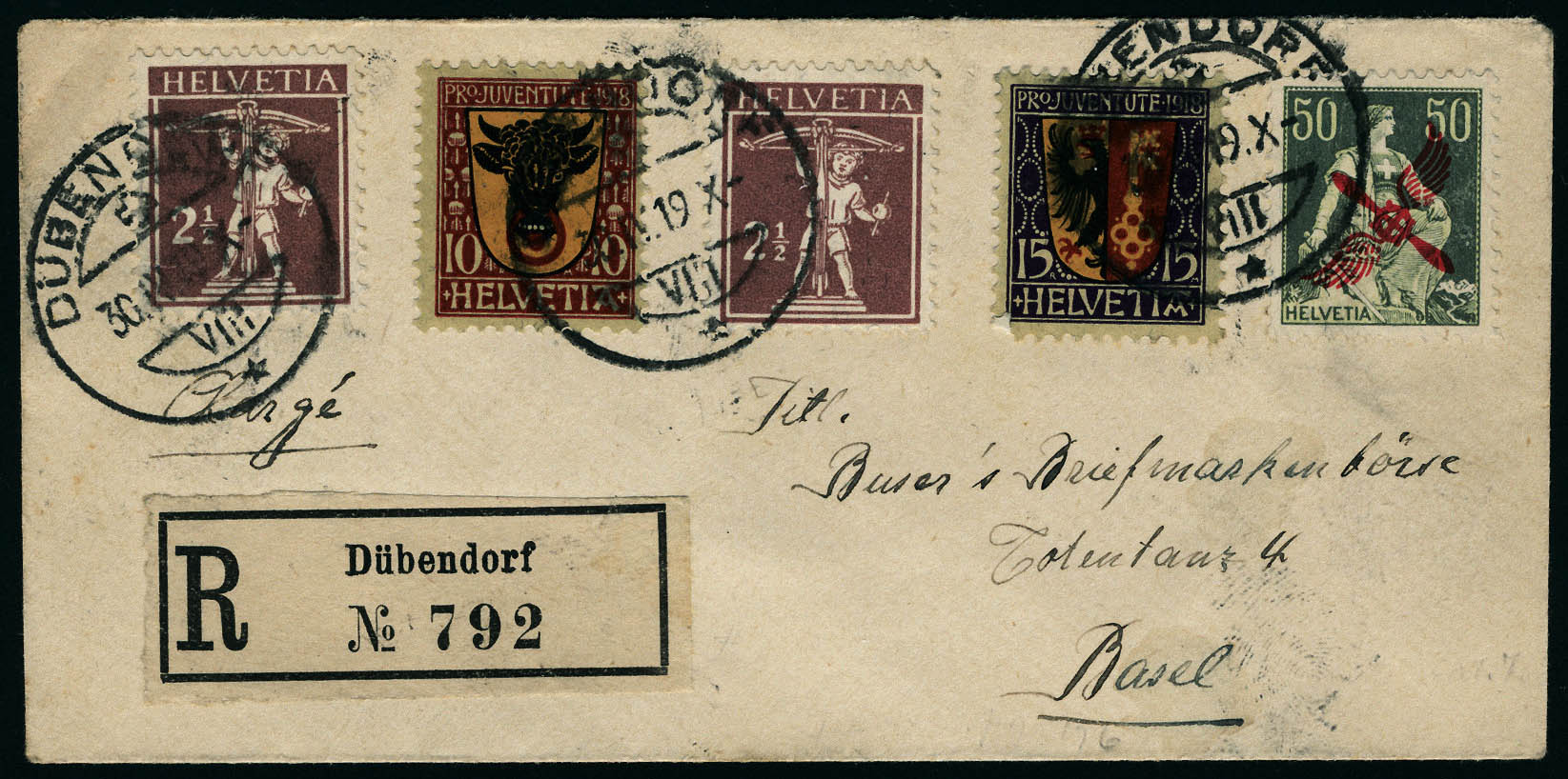 Lot 3028 - suisse poste aerienne -  Francois Feldman F.C.N.P François FELDMAN sale #127