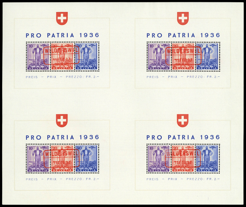 Lot 3037 - suisse BLOCS & FEUILLETS -  Francois Feldman F.C.N.P François FELDMAN sale #127