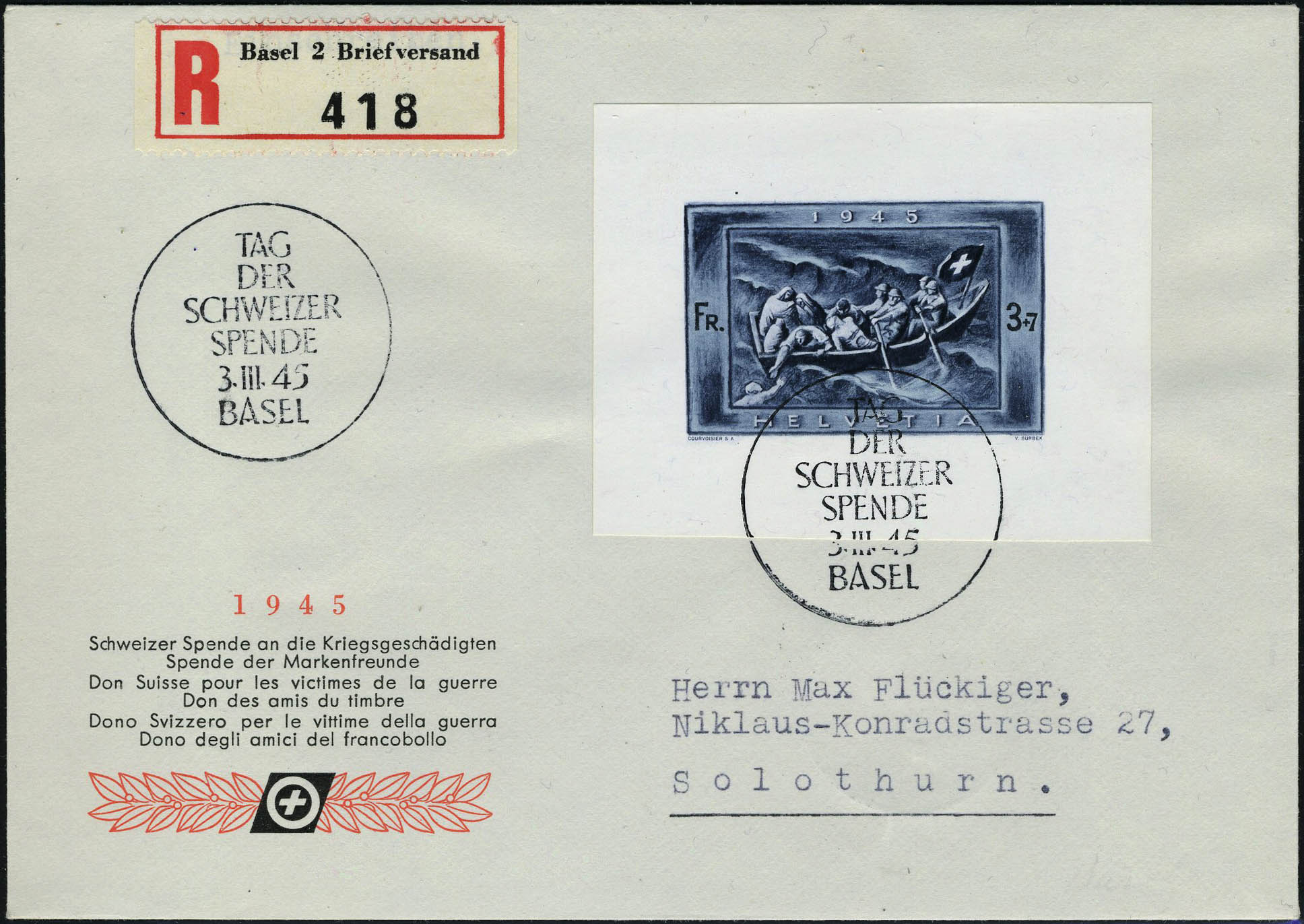Lot 3042 - suisse BLOCS & FEUILLETS -  Francois Feldman F.C.N.P François FELDMAN sale #127