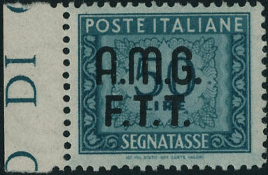 Lot 3066 - trieste (zone a) timbres-taxe - Francois Feldman F.C.N.P François FELDMAN sale #127 Lot 3066 - trieste (zone a) timbres-taxe - Francois Feldman F.C.N.P François FELDMAN sale #127