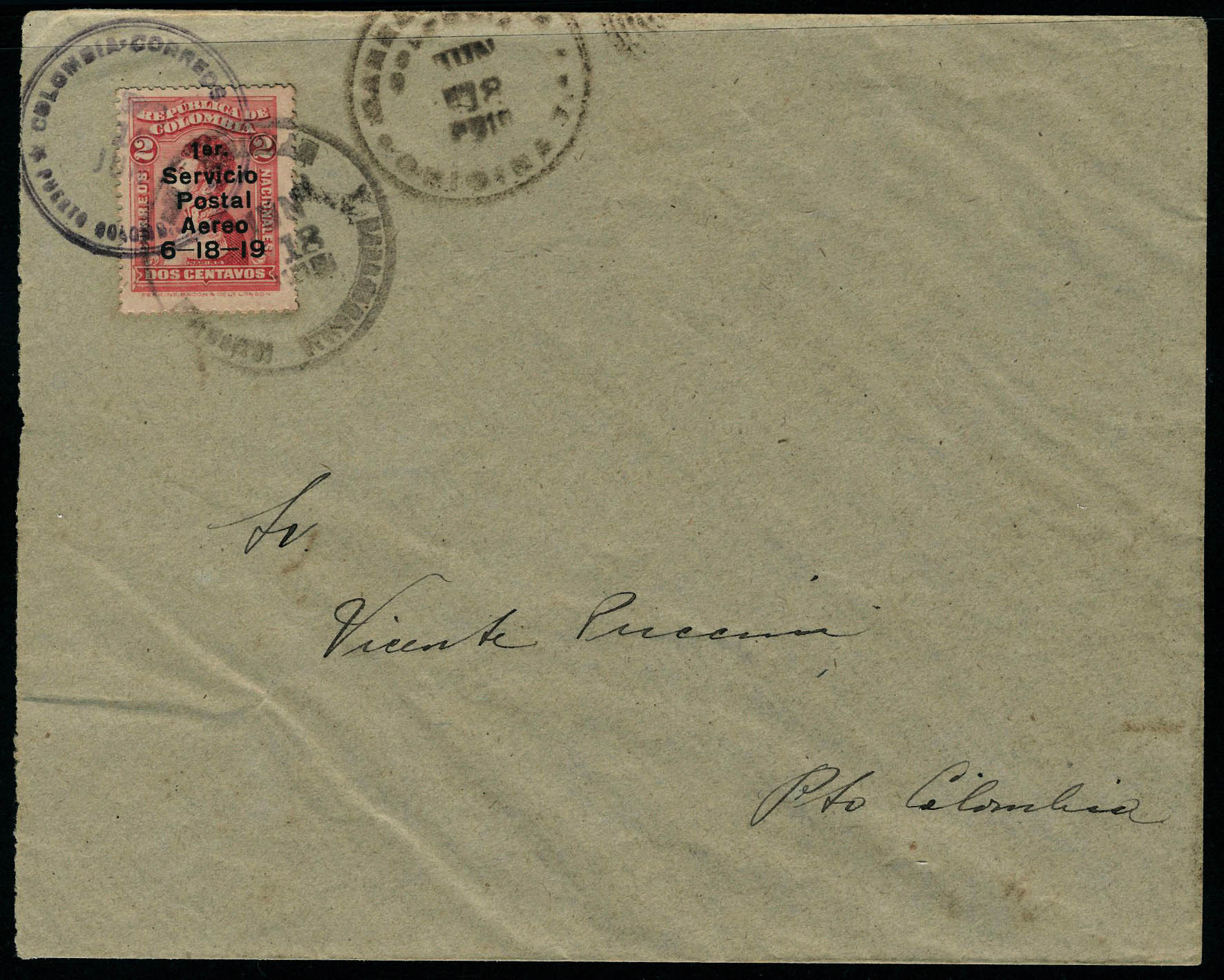Lot 3191 - colombie poste aerienne - Francois Feldman F.C.N.P François FELDMAN sale #127 Lot 3191 - colombie poste aerienne - Francois Feldman F.C.N.P François FELDMAN sale #127