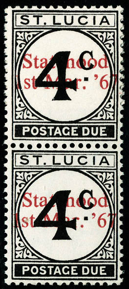 Lot 3425 - sainte-lucie timbres-taxe - Francois Feldman F.C.N.P François FELDMAN sale #127 Lot 3425 - sainte-lucie timbres-taxe - Francois Feldman F.C.N.P François FELDMAN sale #127