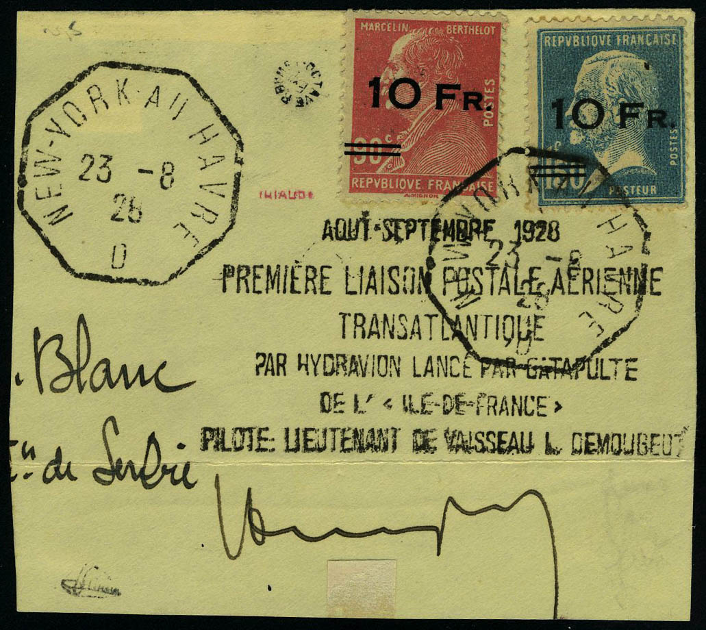 Lot 701 - France poste aerienne - Francois Feldman F.C.N.P François FELDMAN sale #127 Lot 701 - France poste aerienne - Francois Feldman F.C.N.P François FELDMAN sale #127