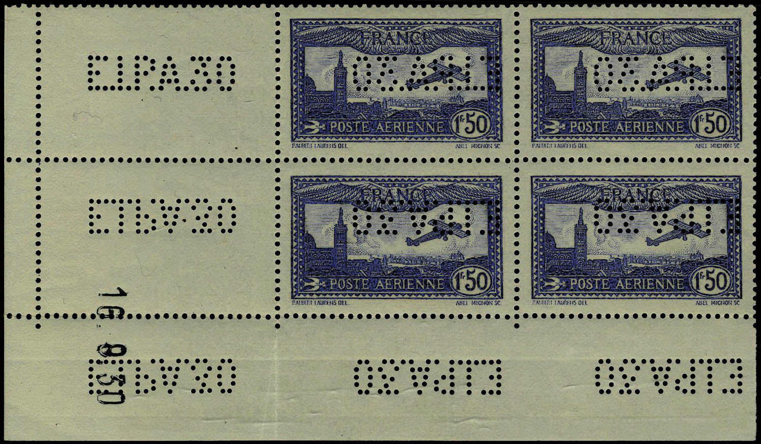 Lot 709 - France poste aerienne - Francois Feldman F.C.N.P François FELDMAN sale #127 Lot 709 - France poste aerienne - Francois Feldman F.C.N.P François FELDMAN sale #127