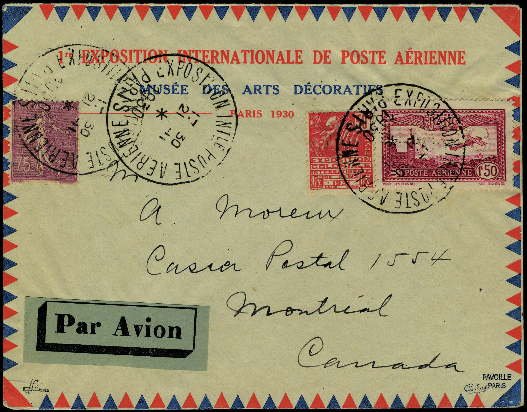 Lot 714 - France poste aerienne - Francois Feldman F.C.N.P François FELDMAN sale #127 Lot 714 - France poste aerienne - Francois Feldman F.C.N.P François FELDMAN sale #127