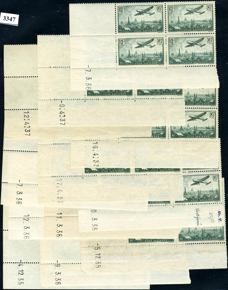 Lot 720 - France poste aerienne - Francois Feldman F.C.N.P François FELDMAN sale #127 Lot 720 - France poste aerienne - Francois Feldman F.C.N.P François FELDMAN sale #127