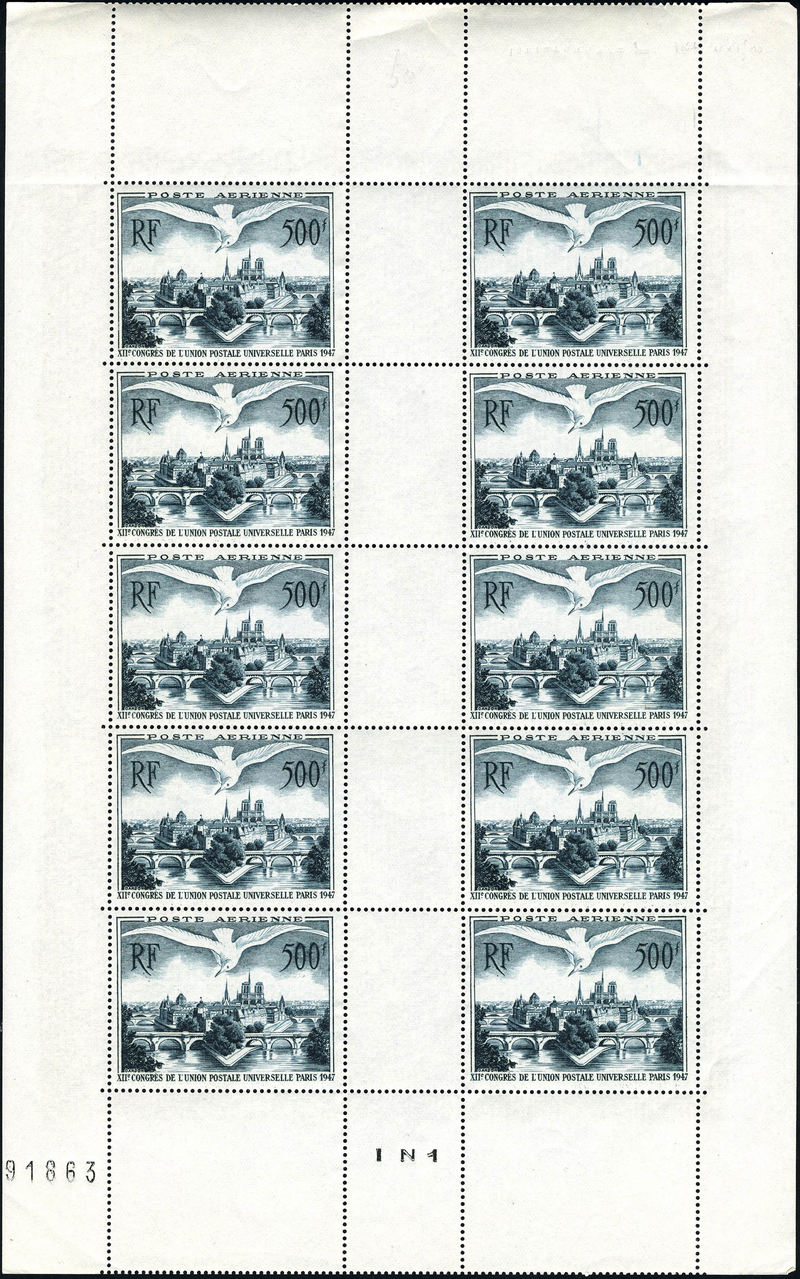 Lot 747 - France poste aerienne -  Francois Feldman F.C.N.P François FELDMAN sale #127