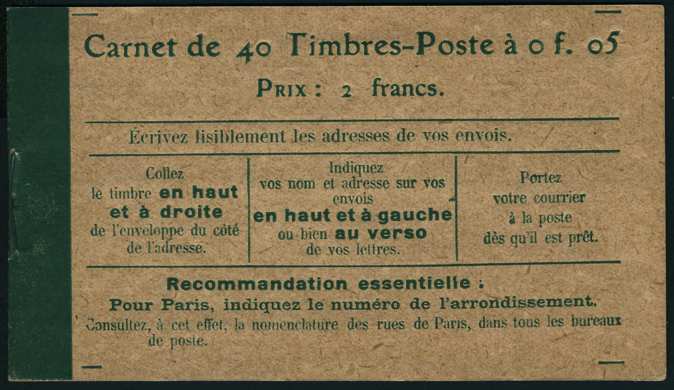 Lot 790 - France carnets - Francois Feldman F.C.N.P François FELDMAN sale #127 Lot 790 - France carnets - Francois Feldman F.C.N.P François FELDMAN sale #127
