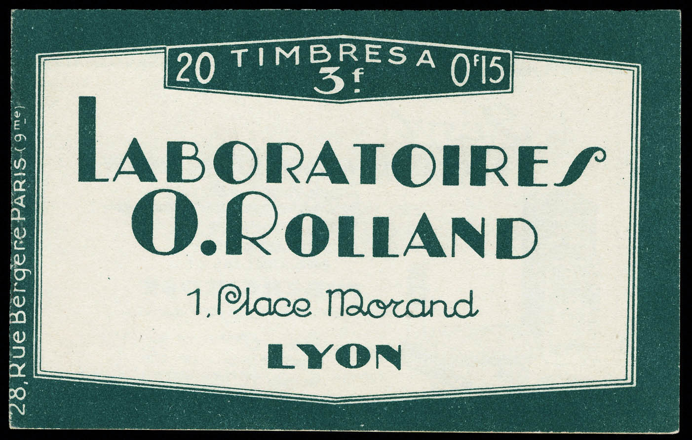 Lot 797 - France carnets - Francois Feldman F.C.N.P François FELDMAN sale #127 Lot 797 - France carnets - Francois Feldman F.C.N.P François FELDMAN sale #127
