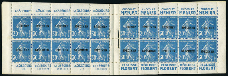 Lot 800 - France carnets - Francois Feldman F.C.N.P François FELDMAN sale #127 Lot 800 - France carnets - Francois Feldman F.C.N.P François FELDMAN sale #127