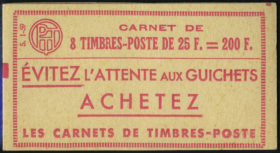 Lot 815 - France carnets - Francois Feldman F.C.N.P François FELDMAN sale #127 Lot 815 - France carnets - Francois Feldman F.C.N.P François FELDMAN sale #127