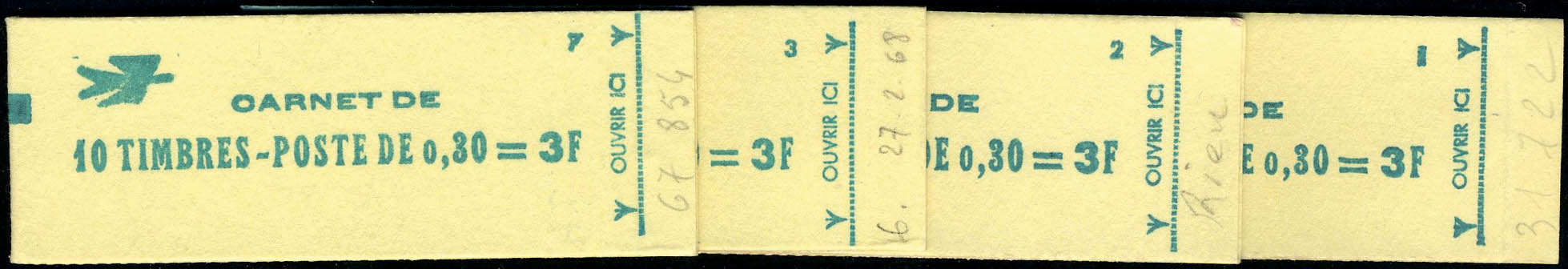 Lot 818 - France carnets - Francois Feldman F.C.N.P François FELDMAN sale #127 Lot 818 - France carnets - Francois Feldman F.C.N.P François FELDMAN sale #127