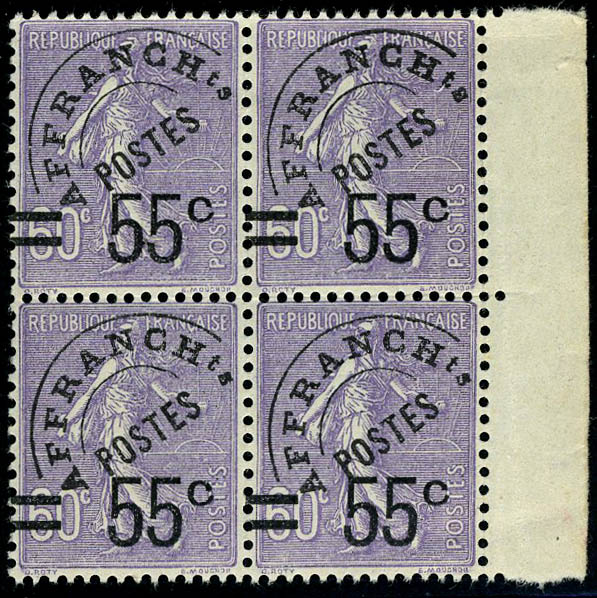 Lot 858 - France preobliteres - Francois Feldman F.C.N.P François FELDMAN sale #127 Lot 858 - France preobliteres - Francois Feldman F.C.N.P François FELDMAN sale #127