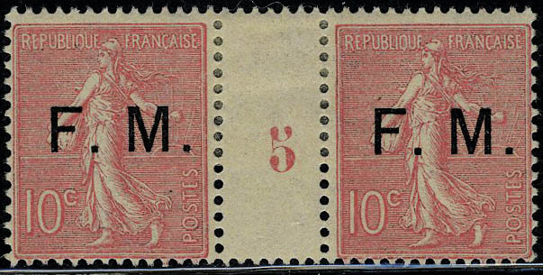Lot 973 - France timbres de franchise - Francois Feldman F.C.N.P François FELDMAN sale #127 Lot 973 - France timbres de franchise - Francois Feldman F.C.N.P François FELDMAN sale #127