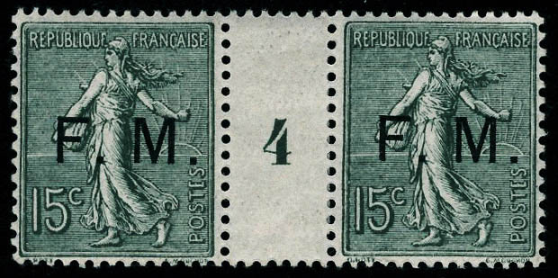 Lot 974 - France timbres de franchise - Francois Feldman F.C.N.P François FELDMAN sale #127 Lot 974 - France timbres de franchise - Francois Feldman F.C.N.P François FELDMAN sale #127