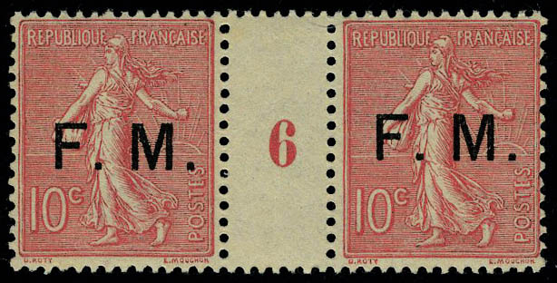 Lot 975 - France timbres de franchise - Francois Feldman F.C.N.P François FELDMAN sale #127 Lot 975 - France timbres de franchise - Francois Feldman F.C.N.P François FELDMAN sale #127