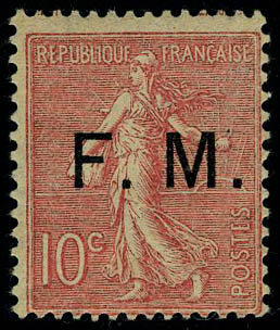 Lot 976 - France timbres de franchise -  Francois Feldman F.C.N.P François FELDMAN sale #127