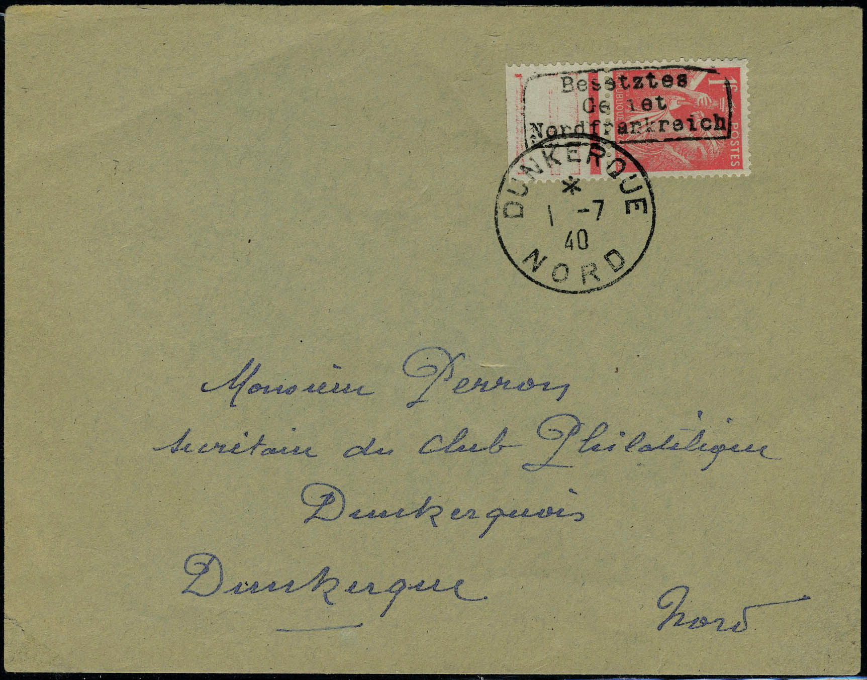 Lot 992 - France timbres de guerre -  Francois Feldman F.C.N.P François FELDMAN sale #127