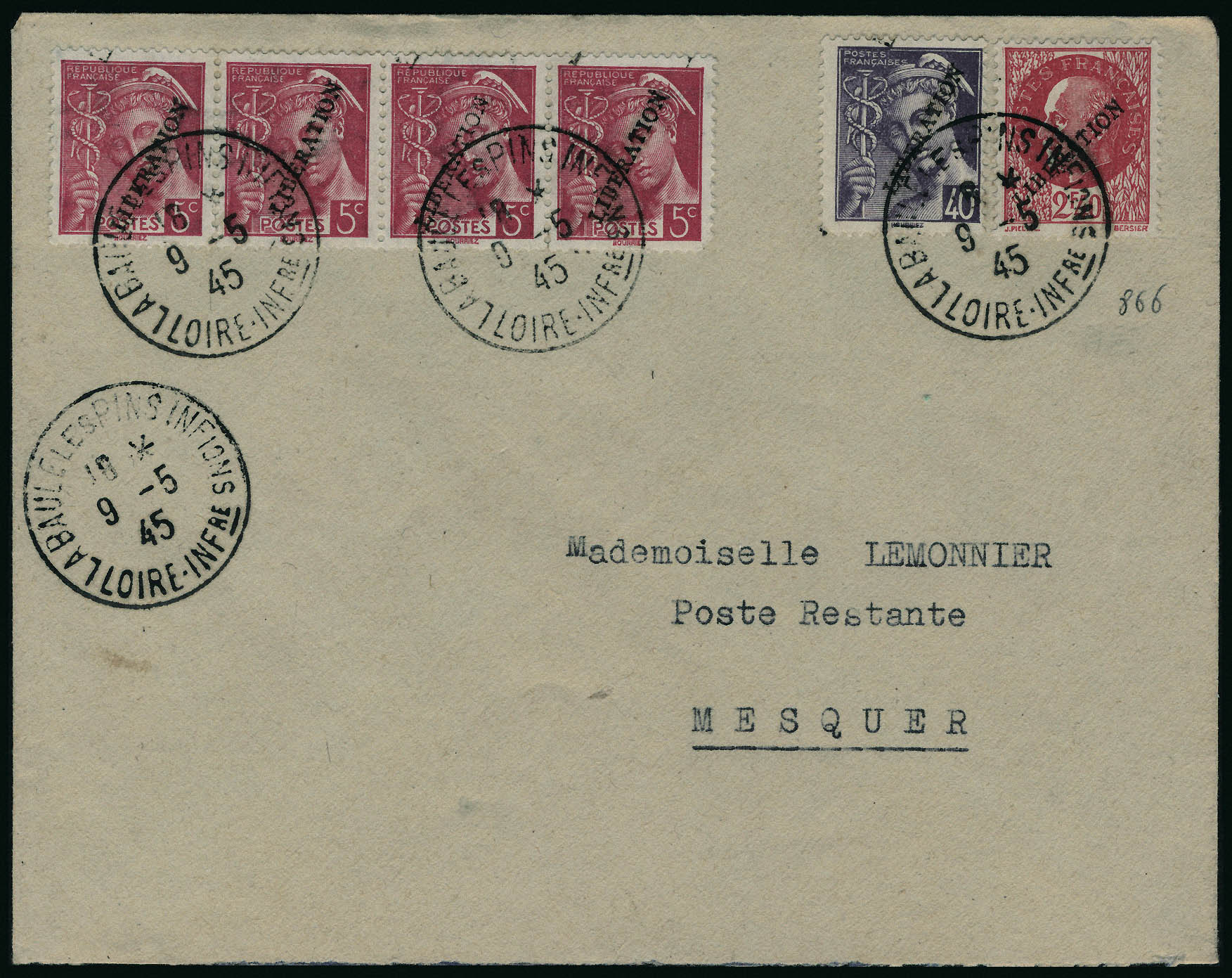 Lot 996 - France timbres de guerre -  Francois Feldman F.C.N.P François FELDMAN sale #127