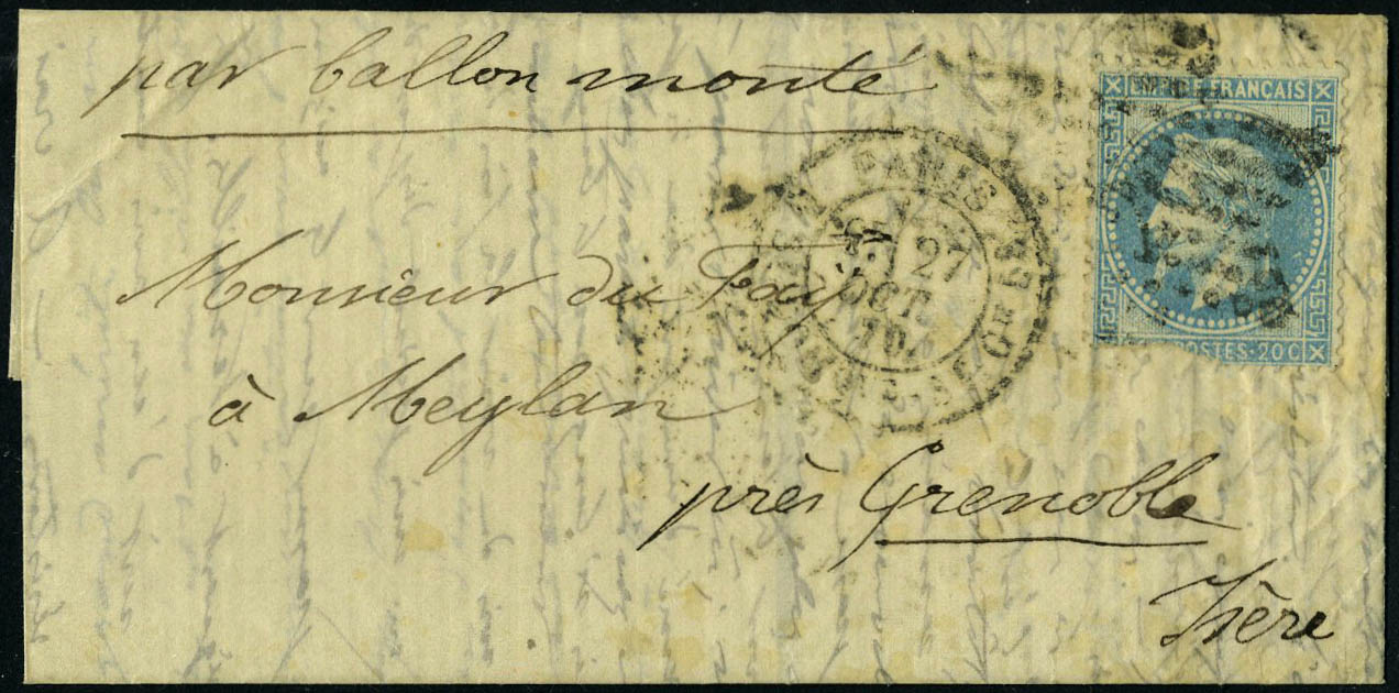 Lot 10 - France ballons montés -  Francois Feldman F.C.N.P François FELDMAN sale #128