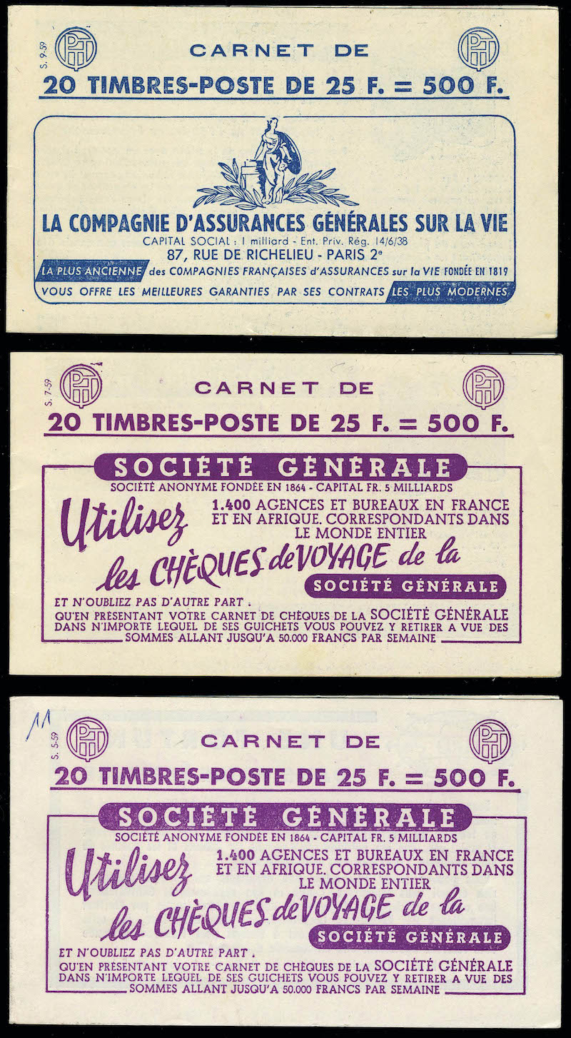 Lot 1026 - France carnets -  Francois Feldman F.C.N.P François FELDMAN sale #128