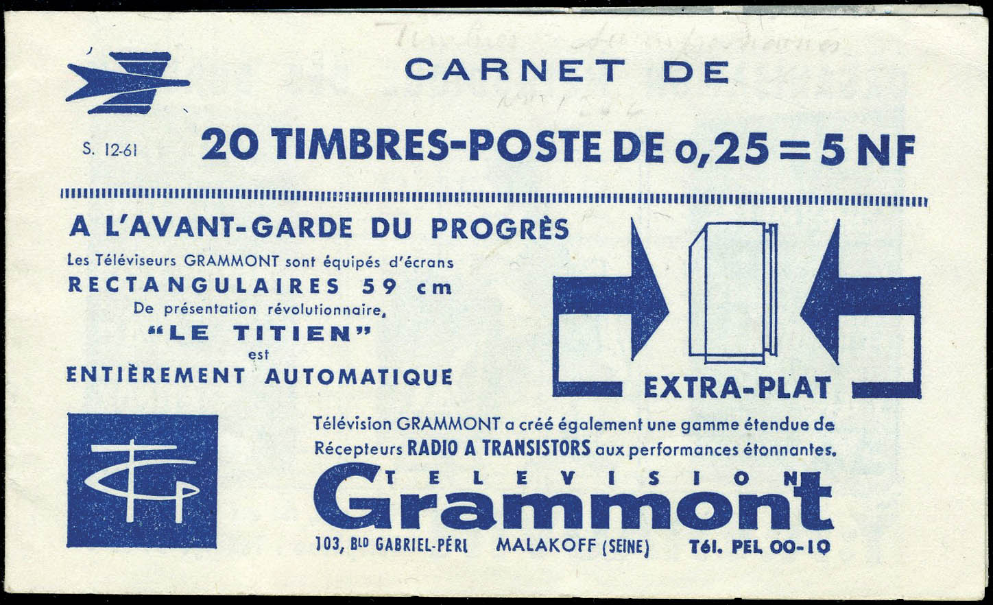 Lot 1045 - France carnets - Francois Feldman F.C.N.P François FELDMAN sale #128 Lot 1045 - France carnets - Francois Feldman F.C.N.P François FELDMAN sale #128